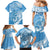 Personalised New Zealand Autism Awareness Family Matching Mermaid Dress and Hawaiian Shirt NZ Fern With Maori Koru Lizard