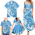 Personalised New Zealand Autism Awareness Family Matching Summer Maxi Dress and Hawaiian Shirt NZ Fern With Maori Koru Lizard