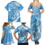 Personalised New Zealand Autism Awareness Family Matching Summer Maxi Dress and Hawaiian Shirt NZ Fern With Maori Koru Lizard