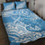 Personalised New Zealand Autism Awareness Quilt Bed Set NZ Fern With Maori Koru Lizard