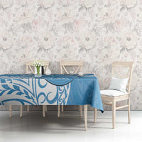 Personalised New Zealand Autism Awareness Tablecloth NZ Fern With Maori Koru Lizard LT14 - Polynesian Pride