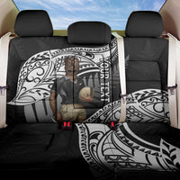 Custom New Zealand Silver Fern Rugby Back Car Seat Cover 2024 Aotearoa Maori Mascot Go All Black
