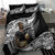 Custom New Zealand Silver Fern Rugby Bedding Set 2024 Aotearoa Maori Mascot Go All Black