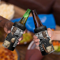 Custom New Zealand Silver Fern Rugby 4 in 1 Can Cooler Tumbler 2024 Aotearoa Maori Mascot Go All Black