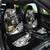 Custom New Zealand Silver Fern Rugby Car Seat Cover 2024 Aotearoa Maori Mascot Go All Black