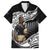 Custom New Zealand Silver Fern Rugby Family Matching Off The Shoulder Long Sleeve Dress and Hawaiian Shirt 2024 Aotearoa Maori Mascot Go All Black