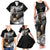 Custom New Zealand Silver Fern Rugby Family Matching Tank Maxi Dress and Hawaiian Shirt 2024 Aotearoa Maori Mascot Go All Black