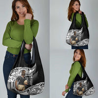 Custom New Zealand Silver Fern Rugby Grocery Bag 2024 Aotearoa Maori Mascot Go All Black