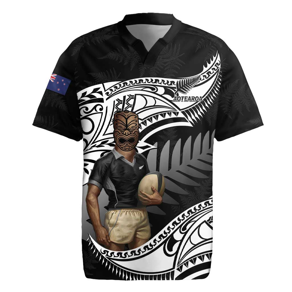 Custom New Zealand Silver Fern Rugby Rugby Jersey 2024 Aotearoa Maori Mascot Go All Black