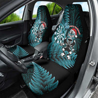New Zealand Darts Christmas Car Seat Cover Maori Fern Merry Dartsmas - Polynesian Pride