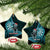Personalised New Zealand Darts Christmas Ceramic Ornament Maori Fern Merry Dartsmas - Polynesian Pride
