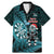 Personalised New Zealand Darts Christmas Family Matching Mermaid Dress and Hawaiian Shirt Maori Fern Merry Dartsmas - Polynesian Pride