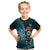 Personalised New Zealand Darts Christmas Kid T Shirt Maori Fern Merry Dartsmas - Polynesian Pride