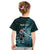 Personalised New Zealand Darts Christmas Kid T Shirt Maori Fern Merry Dartsmas - Polynesian Pride