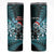 Personalised New Zealand Darts Christmas Skinny Tumbler Maori Fern Merry Dartsmas - Polynesian Pride