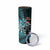 Personalised New Zealand Darts Christmas Skinny Tumbler Maori Fern Merry Dartsmas - Polynesian Pride