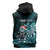 Personalised New Zealand Darts Christmas Sleeveless Hoodie Maori Fern Merry Dartsmas - Polynesian Pride