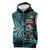 Personalised New Zealand Darts Christmas Sleeveless Zip Hoodie Maori Fern Merry Dartsmas - Polynesian Pride