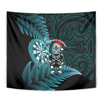 New Zealand Darts Christmas Tapestry Maori Fern Merry Dartsmas - Polynesian Pride