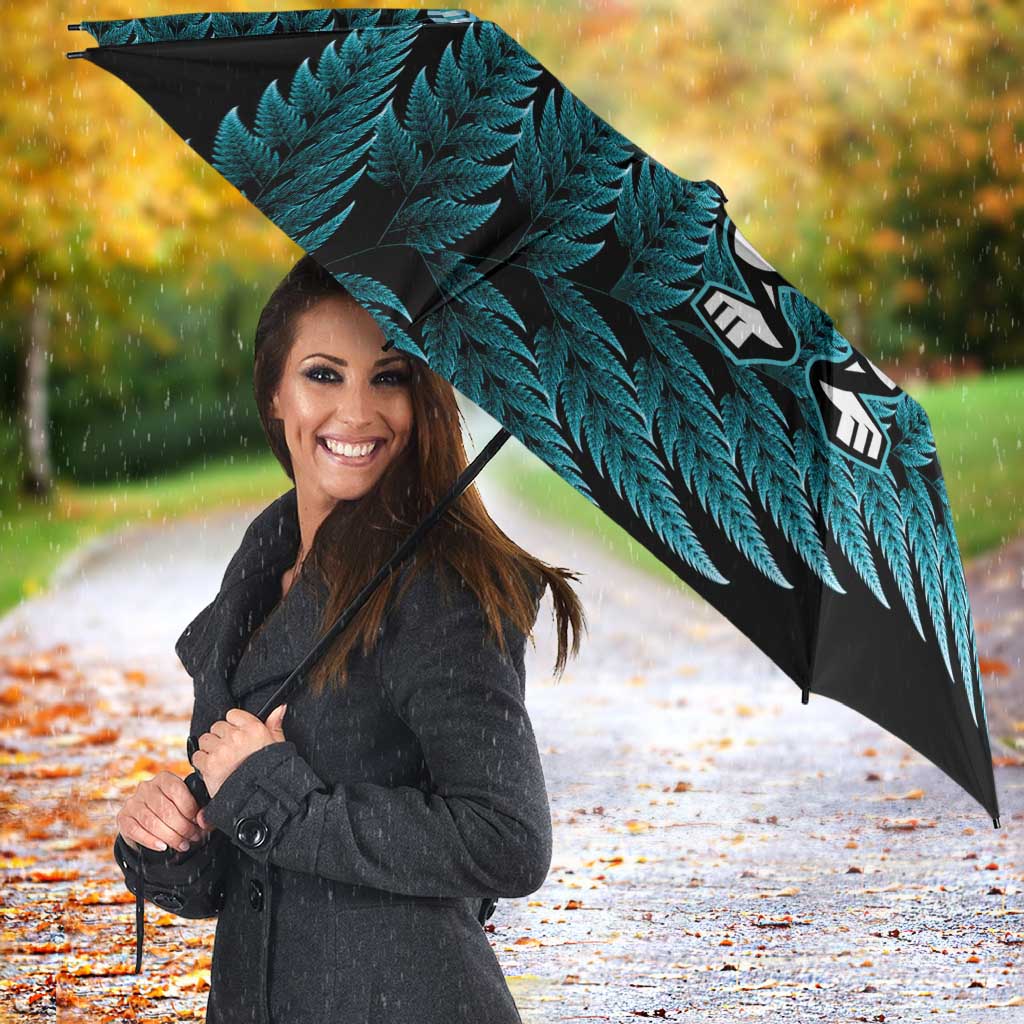 New Zealand Darts Christmas Umbrella Maori Fern Merry Dartsmas - Polynesian Pride