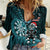 Personalised New Zealand Darts Christmas Women Casual Shirt Maori Fern Merry Dartsmas - Polynesian Pride