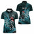 Personalised New Zealand Darts Christmas Women Polo Shirt Maori Fern Merry Dartsmas - Polynesian Pride