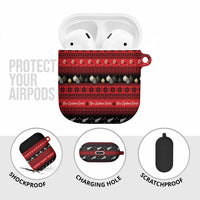 New Zealand Darts Christmas AirPods Case Merry Xmas Aotearoa Maori Red - Polynesian Pride