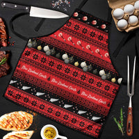 New Zealand Darts Christmas Apron Merry Xmas Aotearoa Maori Red - Polynesian Pride