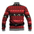 New Zealand Darts Christmas Baseball Jacket Merry Xmas Aotearoa Maori Red - Polynesian Pride