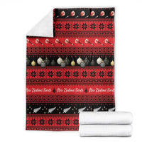 New Zealand Darts Christmas Blanket Merry Xmas Aotearoa Maori Red - Polynesian Pride
