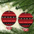 New Zealand Darts Christmas Ceramic Ornament Merry Xmas Aotearoa Maori Red - Polynesian Pride