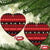 New Zealand Darts Christmas Ceramic Ornament Merry Xmas Aotearoa Maori Red - Polynesian Pride