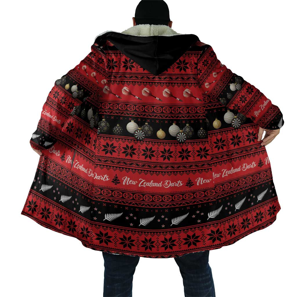 New Zealand Darts Christmas Cloak Merry Xmas Aotearoa Maori Red - Polynesian Pride