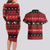 New Zealand Darts Christmas Couples Matching Long Sleeve Bodycon Dress and Hawaiian Shirt Merry Xmas Aotearoa Maori Red - Polynesian Pride