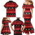 New Zealand Darts Christmas Family Matching Mermaid Dress and Hawaiian Shirt Merry Xmas Aotearoa Maori Red - Polynesian Pride