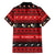 New Zealand Darts Christmas Family Matching Off The Shoulder Long Sleeve Dress and Hawaiian Shirt Merry Xmas Aotearoa Maori Red - Polynesian Pride