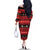 New Zealand Darts Christmas Family Matching Off The Shoulder Long Sleeve Dress and Hawaiian Shirt Merry Xmas Aotearoa Maori Red - Polynesian Pride