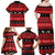 New Zealand Darts Christmas Family Matching Off Shoulder Maxi Dress and Hawaiian Shirt Merry Xmas Aotearoa Maori Red - Polynesian Pride