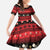 New Zealand Darts Christmas Family Matching Short Sleeve Bodycon Dress and Hawaiian Shirt Merry Xmas Aotearoa Maori Red - Polynesian Pride