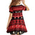 New Zealand Darts Christmas Family Matching Short Sleeve Bodycon Dress and Hawaiian Shirt Merry Xmas Aotearoa Maori Red - Polynesian Pride