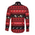 New Zealand Darts Christmas Long Sleeve Button Shirt Merry Xmas Aotearoa Maori Red - Polynesian Pride
