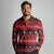 New Zealand Darts Christmas Long Sleeve Polo Shirt Merry Xmas Aotearoa Maori Red - Polynesian Pride