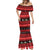 New Zealand Darts Christmas Mermaid Dress Merry Xmas Aotearoa Maori Red - Polynesian Pride