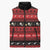 New Zealand Darts Christmas Sleeveless Puffer Jacket Merry Xmas Aotearoa Maori Red - Polynesian Pride