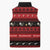 New Zealand Darts Christmas Sleeveless Puffer Jacket Merry Xmas Aotearoa Maori Red - Polynesian Pride