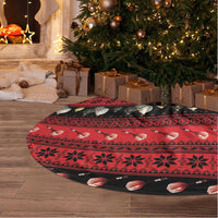 New Zealand Darts Christmas Tree Skirt Merry Xmas Aotearoa Maori Red - Polynesian Pride