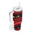 New Zealand Darts Christmas Tumbler With Handle Merry Xmas Aotearoa Maori Red - Polynesian Pride