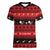 New Zealand Darts Christmas Women V-Neck T-Shirt Merry Xmas Aotearoa Maori Red - Polynesian Pride