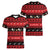 New Zealand Darts Christmas Women V-Neck T-Shirt Merry Xmas Aotearoa Maori Red - Polynesian Pride