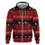 New Zealand Darts Christmas Zip Hoodie Merry Xmas Aotearoa Maori Red - Polynesian Pride